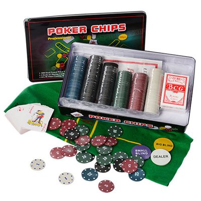 M 2776 - Набір для гри в покер (300 фішок), залізна коробка, M 2776
