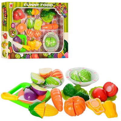 618B - Игровой набор овощей на липучках