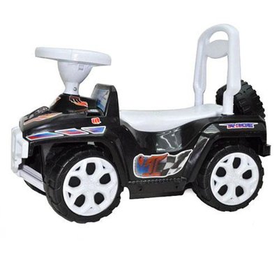 Орион 419 - Машинка для катания Ориончик (черный цвет), руль с клаксоном, от 3 лет
