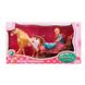 Подарочный набор Кукла с каретой и лошадью розовая ходит, 252A 252A фото 2