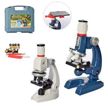 Limo Toy C2172-C2173 - Дитячий мікроскоп із підсвічуванням у кейсі, з тримачем для телефону