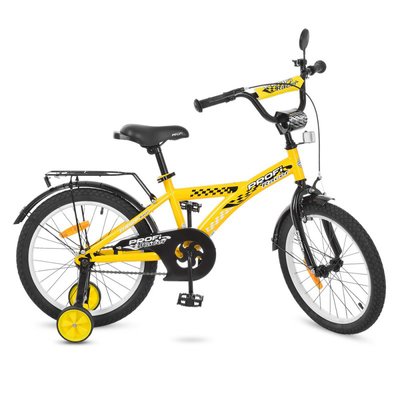 T1832 - Детский двухколесный велосипед PROFI 18 дюймов Racer, желтый T1832