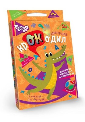 Danko Toys CROC-01-01U - Настільна гра вікторина Дитячий крокодил для дітей від 5 років