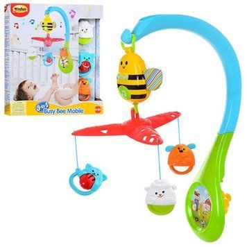 WinFun 0856-NL - Карусель Мобіль на ліжечко музична, підвіски 3 шт, регулятор гучності