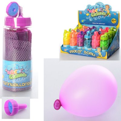 Дитячі Водяні бомби, кульки для гри з водою, водні кульки бомбочки, ціна 6 баночок 6 кольорів - 360 кулька 1203911219