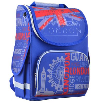 554525 - Ранец (рюкзак) - каркасный школьный для мальчика - Лондон, PG-11 London, Smart 554525