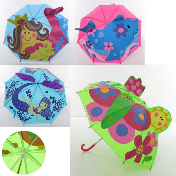 Детский зонт - трость, диаметр 73 см, с рисунками, MK 3616 MK 3616