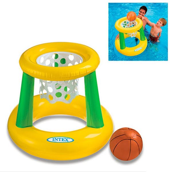 Intex 58504 - Детский надувной набор для игры в баскетбол на воде, 58504