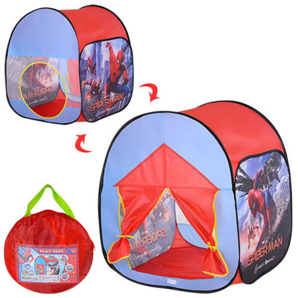 Палатка домик детская игровая Спайдермен (Человек паук), размер 72-72-88 см, M 3742 M 3742