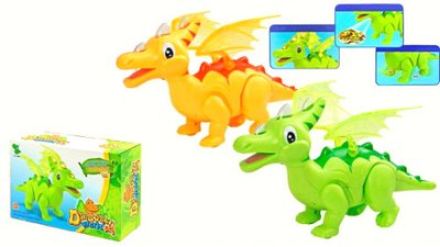 1014A - Динозавр дракон для малышей музыкальный на батарейках, светится
