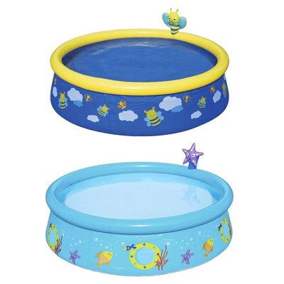 Дитячий (від 3 років) надувний басейн круглий - два варіанти 57326