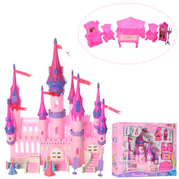 8011 - Замок для ляльок принцеси 8011 з героями, меблі, фігурки