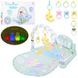 Розвивальний килимок для немовляти з музичним ігровим центром — піаніно, дуга, підвіски, 698-56 698-56 фото 1