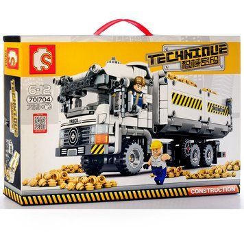 701704 - Конструктор - будівельна техніка - вантажівка 799 деталей
