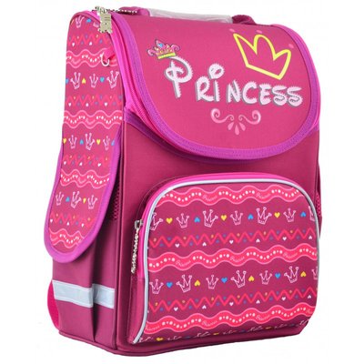 554436 - Ранец (рюкзак) - каркасный школьный для девочки розовый - Принцесса, PG-11 Princess, Smart 554436