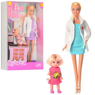 Defa 8348 - Лялька доктор, дівчинка, інструменти, серія ляльок