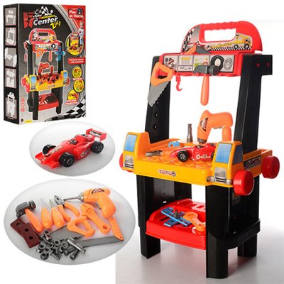661-68 - Набор детских инструментов со столиком - автомастер 50 предметов с машинкой