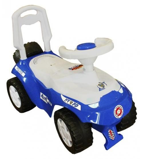 Машинка для катання Ориоша (синій), толокар - в стилі поліції 198