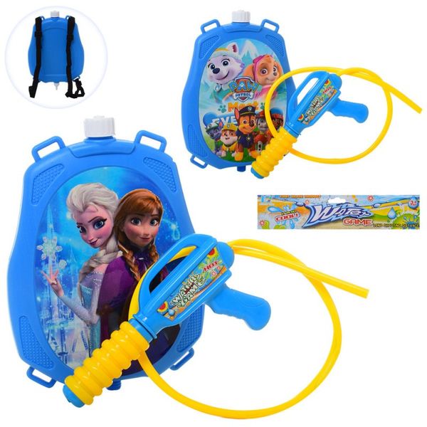 Дитячий водяний пістолет - автомат Фроузен або інші з балоном на плечі, 5414, 5950 988936216 фото товару