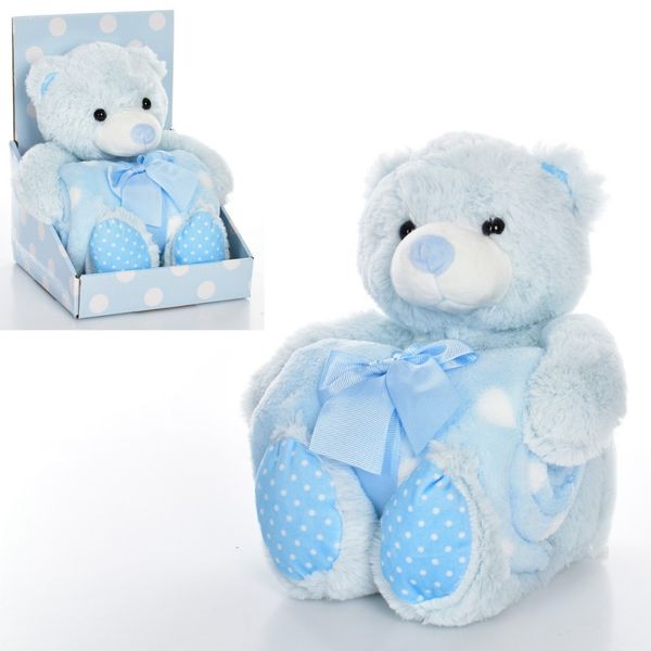 2220, 2221 - Подарунковий набір для малюка - м'який плед і іграшка Ведмедик