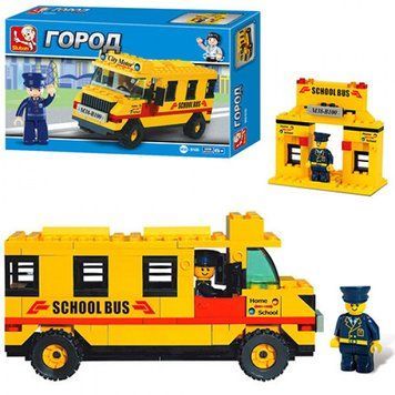 Sluban M38-B100R - Конструктор Sluban "Шкільний автобус" на 105 деталей