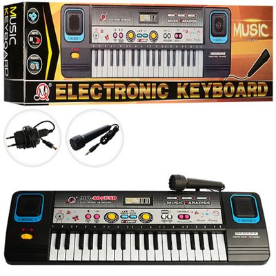 Детский музыкальный синтезатор на 37 клавиш, микрофон, запись, демо, USB MQ869USB