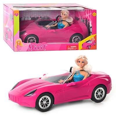 Defa 8228 - Машина для ляльки , Лялька в машині, кабріолет для ляльки барбі