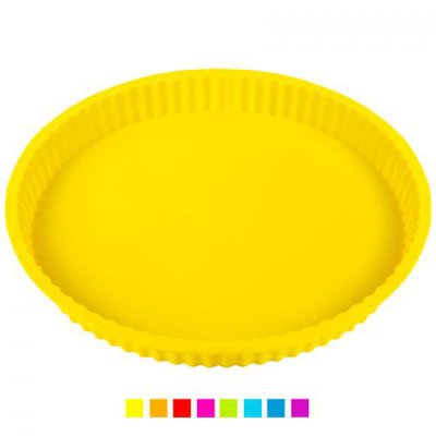 Stenson HH-033 - Силиконовая форма для выпечки, круглая большая диаметр 30 см - для пирога, шарлотки, запеканки