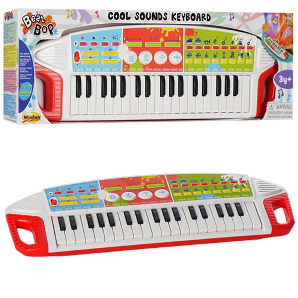 Дитячий музичний центр - синтезатор на 37 клавіш, запис,на батарейках, WinFun 2509-NL 610863522 фото товару