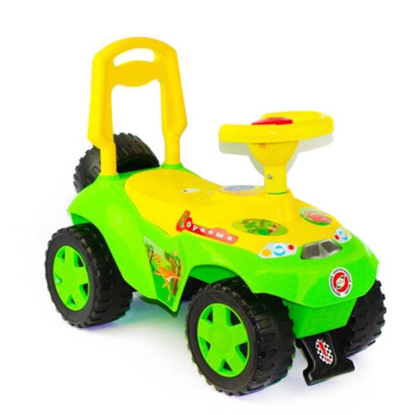 Машинка для катання Оріоша (зелений), каталка толокар дитяча 198