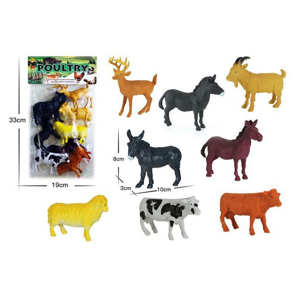 303-259 - Ігрові фігурки домашні тварини 8 штук, іграшка ферма