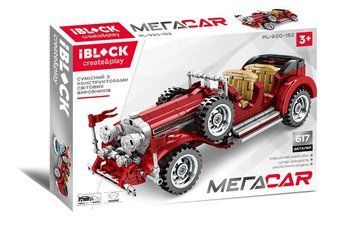 IBLOCK PL-920-152 - Конструктор машина Техник&nbsp;- Ретро автомобиль на 617 деталей, Mega Car&nbsp;