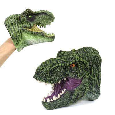 Гумова реалістична голова динозавра, одягається на руку, тиранозавр, X311 X311