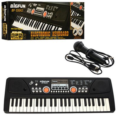 Play Smart BF-530A2 - Детский синтезатор на 49 клавиш, USB, mp3, запись, демо, от сети