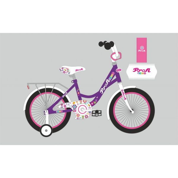 Profi Y2022-1 - Дитячий двоколісний велосипед для дівчинки PROFI 20 дюймів (рожевий), біло-малиновий), Bloom Y2022-1