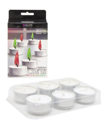 Набір чайних свічок із кольоровими вогнями, 6 шт., 2 кольори, GL4002-RG 1255355513 фото товару