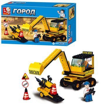Sluban M38-B9600 - Конструктор Экскаватор на 106&nbsp;деталей&nbsp;- серия Город