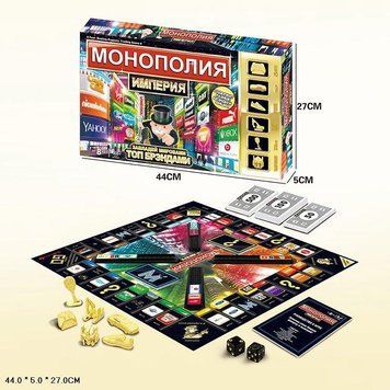SC801E - Настольная экономическая игра "Монополия", игровое поле, карточки, фишки, SC801E