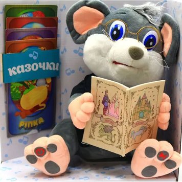 Limo Toy FT 0034 - М'яка іграшка "Пухнастий казкар Ведмедик" розказує  аудіо казок на українській мові