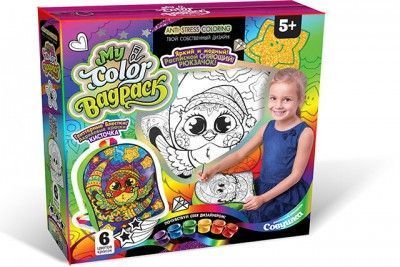 Danko Toys CBP-01-01,02,03,04,05 - Набор для творчества рюкзак&nbsp;раскраска 5 видов рисунка, произ. Украина