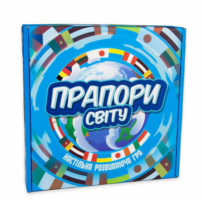 Strateg 30445 - Настільна гра для школярів - "Прапори світу" - виробництво Україна