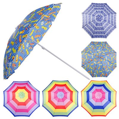 Пляжний зонтик - Асорті, 2,2 м в діаметрі, MH-1097 MH-1097