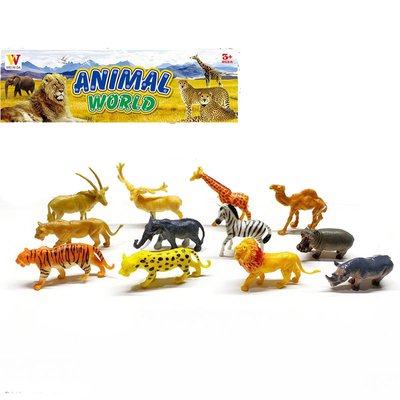 2066B - Набор фигурки дикие животные для малышей, игрушечные животные дикой природы