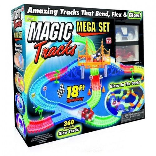 Magiс - Магічний Меджик трек (Magiс track) на 360 деталей із мостом, гнучкий трек, ХІТ серед треків