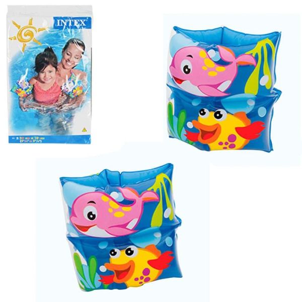 59650 - Нарукавник дитячий для плавання, з малюнком рибок, для дітей 3-6 років