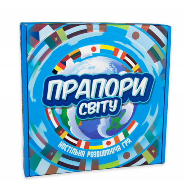 Настільна гра для школярів - "Прапори світу" - виробництво Україна 30445
