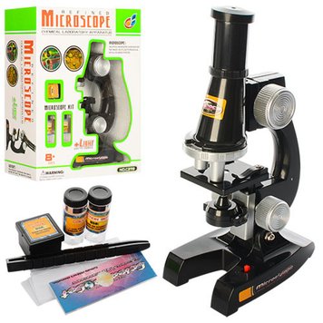 2119 - Дитячий навчальний набір — мікроскоп, аксесуари, світло