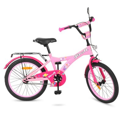 T2061 - Детский двухколесный велосипед для девочки PROFI 20 дюймов цвет розовый, Original girl T2061