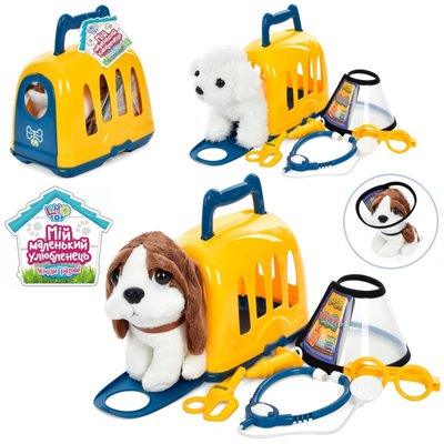 Игровой набор с собачкой и домиком - переноской - игра в ветеринара 901-1-2