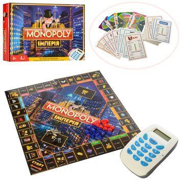 3801 - Настольная экономическая игра "Монополия" ЛЮКС, игровое поле, карточки, терминал, звук